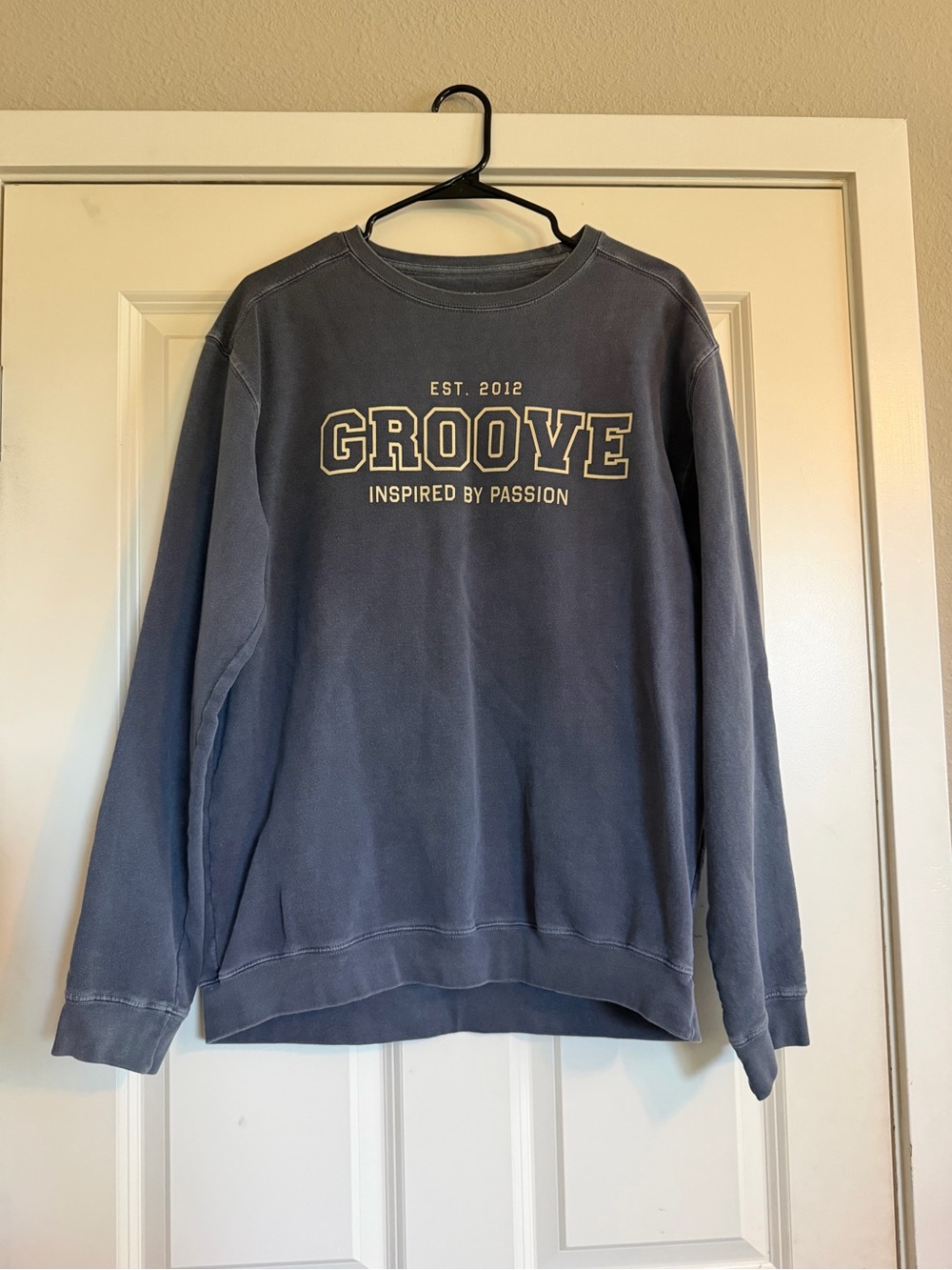 groove Navy Blue Crewneck Sweatshirt with GROOVE Logo